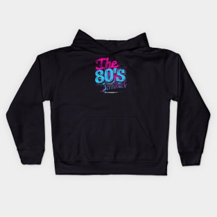 80's scrollback vibrant Kids Hoodie